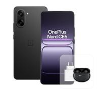 OnePlus Smartphone Nord CE5 8 GB di RAM 128 GB di spazio di archiviazione, 6,77 pollici, AMOLED a 120 Hz, 50 MP OIS, batteria da 5200 mAh, con caricabatterie da 80 W e Nord Buds 3 Pro, nero