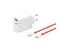 OnePlus SUPERVOOC 120W Caricabatterie rapido, adattatore di alimentazione GaN due porte con cavo flash di tipo C, protocolli di ricarica PD e PPS da 65W, compatibile with OnePlus 13/13R/Nord5/CE5