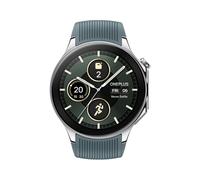 OnePlus Watch 2 Bluetooth, cassa argentata da 47 mm con cinturino blu - Nouvo