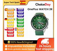 OnePlus Orologio 2R con Wear OS 4 di Google, chipset Snapdragon W5, fino a 100 ore di durata della batteria, display AMOLED da 1,43 pollici, modalità sportiva più di 100, GPS a doppia frequenza, verde