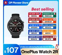 OnePlus Watch 2R Versione globale Smart Watch 1,43" AMOLED Snapdragon W5 Chipset Fino a 100 ore di durata della batteria Google Wear OS 4 NFC Green