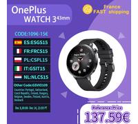 Versione globale OnePlus Watch 3 Smartwatch da 43 mm Display AMOLED da 1,37 pollici Snapdragon W5 Gen 1 Fino a 60 ore di durata della batteria Black