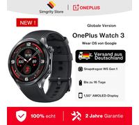 Versione globale OnePlus Watch 3 Smartwatch Display LTPO AMOLED da 1,50 pollici Processore Black