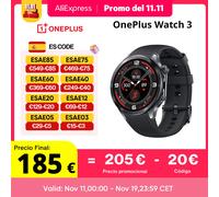 OnePlus Watch 3 SmartWatch Versione globale Wear OS di Google Display LTPO A0MOLED da 1,5 pollici Durata della batteria di 5 giorni Controllo salute degli anni '60 GPS