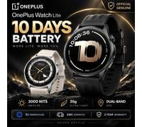 SMARTWATCH ONEPLUS Watch Lite 45mm - GPS, monitoraggio battito cardiaco, rilevamento movimento, durata, Nero