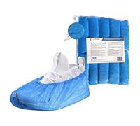 OneProtek, 100 soprascarpe usa e getta impermeabili, antiscivolo e antistrappo, copriscarpe in polietilene (CPE), blu, taglia unica