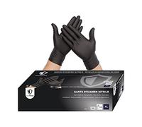OneProtek - Guanti nitrile neri - Taglia XL (Molto Grande) - Set di 2x 100 Guanti monouso in nitrile Neri - Senza lattice, senza Polvere - Resistenti e multiuso - Protezione contro agenti chimici