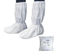 OneProtek, set di 25 paia di copriscarpe usa e getta, traspiranti, protezione e supporto elastico, taglia unica, colore: bianco