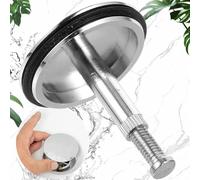 Oneroomone Tappo Per Vasca Da Bagno 43mm, Tappo Vasca Da Bagno Universale, Tappo Lavandino Bagno In Ottone, Tappo Lavandino Bagno Con Vite Regolabile Per Vasca Da Bagno, Cucina, Lavabo