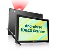 ONERugged Tablet ultra sottile 5G robusto con scanner di codici a barre M195T, tablet Andriod 14 Enterprise da 10,1 pollici, scanner per inventario QR 1D/2D, 9500 mAh, 8 GB+128 GB, PC per lavoro