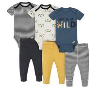 Onesies Brand Gerber set di 3 pezzi da abbinare a pantaloni da neonato fino a 12 m