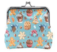 OneSize, portamonete e tasche in pelle personalizzate a forma di pan di zenzero di Natale, bel pan di zenzero di Natale, Bel Pane Di Zenzero Di Natale, Taglia unica, Classico