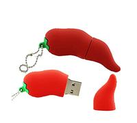 OneSquareCore 16GB Chili Shape USB Flash Drive USB 2.0 Memory Stick U Disco PenDrive Thumb Drive USB Drive Flash Disk Chiavetta USB (Rosso)