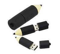 OneSquareCore 4GB Matita Shape USB Flash Drives Pen Drive Memoria Flash Stick PenDrive Flash USB Disco Thumb Drive U Disco USB Drive USB 2.0 Pen Drive PenDrive (Nero)