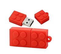 OneSquareCore 4GB Moduli di costruzione forma unità flash USB Pen Drive memoria Flash Stick PenDrives USB Flash disco pollice unità U disco USB drive USB (Rosso)
