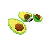 OneSquareCore 64GB Avocado Shape PenDrive USB Flash Drive Memory Stick U Disco Thumb Drive USB Flash Disk USB Drive USB Stick (verde)