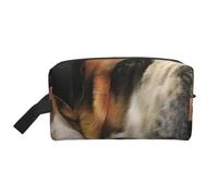 Onesto vecchio cane San Bernardo arte stampata, Borsa per il trucco Borsa per cosmetici Borsa da viaggio portatile da viaggio Borsa per trucco Organizer