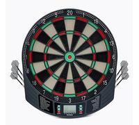 ONETEAM FRIENDLYAIM - Bersaglio elettronico nero, dimensioni 41 x 47 x 2,5 cm, set per 1-8 giocatori, 18 giochi e 159 varianti, con display LCD, illuminazione automatica