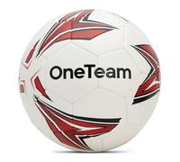 OneTeam Pallone da Calcio MS Basic Taglia 5 Rivestimento in PU Forma Stabile e Durevole Palla Calcio Impermeabile e Elastica Eccellente Aderenza Perfetto per giocare a Calcio Football Rosso