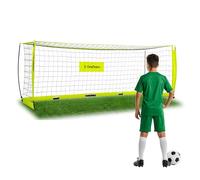 OneTeam Porta da calcio Flex Square, 300 x 100 x 100 x 100 cm, colore verde, porta da calcio con struttura Idelana stabile e durevole, per gioco e allenamento, robusta ed elastica