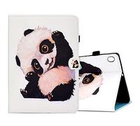 ONETHEFUL Custodia Libro Cover per Lenovo Tab M10 / M10 HD 10.1 Full TB-X605F TB-X605L TB-X505F TB-X505L Tablet Custodie Protettiva Covers con Stand e PU Pelle - panda d'onda