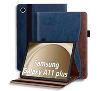 ONETHEFUL Custodia per Samsung Galaxy Tab A11 Plus/A9 Plus & A11+/A9+ 11 pollici 2025 - Custodia per tablet in pelle PU con supporto multiuso, 2 scomparti per carte di credito e custodia per penna