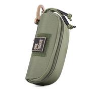 OneTigris Custodia tattica per occhiali, Molle Borsa per occhiali, impermeabile, per uomo e donna, occhiali da ciclismo, Orizzontale ranger verde, Taglia unica