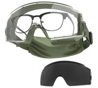 OneTigris Occhiali protettivi, tattici di protezione antipolvere, occhiali di sicurezza con CE EN166 e ANSI Z87.1, Ultravision Occhiali da vista per portatori di occhiali, cantieri, laboratorio
