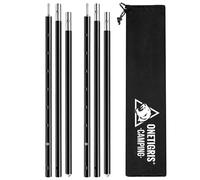 OneTigris Pali da tenda telescopiche in alluminio regolabili per tenda, telone un set con 4 parti, 2 set da 85,5 cm a 160 cm