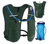 ONETOALL Zaino Trail Running, Leggero Gilet Running Uomo, Running Vest Donna, Gilet Corsa con Sacca Idrica 2L per Idratazione, Riflettenti e Fischietto, per Corsa Trekking Bici