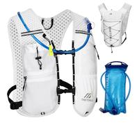 ONETOALL Zaino Trail Running, Leggero Gilet Running Uomo, Running Vest Donna, Gilet Corsa con Sacca Idrica 2L per Idratazione, Riflettenti e Fischietto, per Corsa Trekking Bici