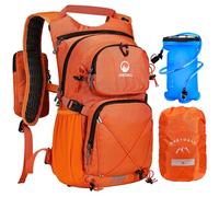 ONETOALL Zaino Trekking 20l con Bolsa de Agua 2L e Coprizaino, Zaino MTB Idratazione, Zaino Sci Trail Running Impermeabile per Uomo e Donna per Moto Bici, Escursionismo e Montagna