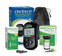 OneTouch Select Plus Flex® "Start-Set" per l'automonitoraggio della glicemia | contiene 1 glucometro, 25 strisce reattive, 1 dispositivo pungidito, 35 lancette sterili