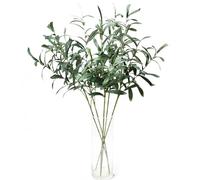 Onetoy 5 rami di ulivo per vasi, piante artificiali, steli per vasi e foglie di ulivo (verde)