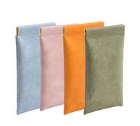 OneTreeTime - Custodia organizer in pelle personalizzata con chiusura a scatto, custodia Jolly Wish, buste con chiusura a scatto, ch-loe rosa, borsa for cosmetici tascabile in pelle di agnello con chi