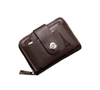 OneTreeTime Mini portafoglio in pelle da uomo | Slot per carte di credito multiple | Regali per lui | Tecnologia di blocco RFID, Marrone, Taglia unica