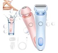 OneTreeTime The Glide Pro 3.0 Rasoio, Rasoio, Rasoio, Rasoio elettrico, Rasoio a secco portatile per gambe, braccia, bikini (rosa+blu)