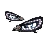 ONETREND Faro Anteriore Per FIT Per Jazz 2008-2010 Fari Stile Luci Diurne A LED Doppio Proiettore DRL Accessori Per Auto Modificati Gruppo Fari Anteriori