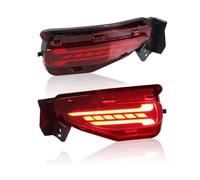 ONETREND Fendinebbia Posteriore Per Fortuner SW4 2015-2020 1 Set LED Riflettore Paraurti Posteriore Luce Fendinebbia Luce Freno Indicatore Di Direzione(Model B Red Cover,3 Functions)