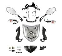 ONETREND Motociclo Faro Per FZ1N 2006-2012 Gruppo Ottico Anteriore Per Moto Indicatori Di Direzione Specchietti Staffe Per Fari Kit Carenatura Gruppo Faro Moto Fari