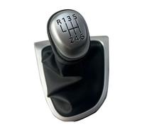 OneTrend Pomello Cambio Per Clio 4 IV 2012-2019 LHD 5/6 Pomello Del Cambio Di Velocità Ghetta Boot Cover Bastone Cambia Testa Con Scatola Polvere(Matt 6 Speed)