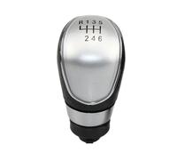 ONETREND Pomello Cambio Per Ford Per Focus 2 MK2 FL Per C-MAX MK3 MK4 MK7 5/6 Velocità Pomello Del Cambio Per Auto Testa Bastone Maniglia A Leva(6 Speed silver)