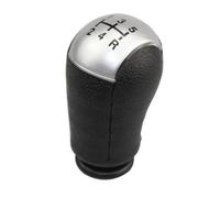 ONETREND Pomello Cambio Per Ford Per Focus Per C-Max Per Mustang Per Mondeo MK2 5 6 Velocità Pomello Del Cambio Manuale Testa Bastone Maniglia A Leva(Silver 5-speed)