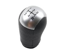 ONETREND Pomello Cambio Per Ford Per Focus Per C-Max Per Mustang Pomello Del Cambio Manuale 5 Velocità 6 Stick Head Shifter Leva Maniglia(Silver 5S)