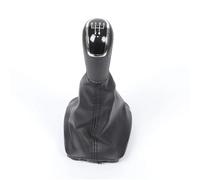 OneTrend Pomello Cambio Per Skoda Per Fabia MK1 2000-2008 5/6 Velocità Leva Pomello Cambio Auto Cambia Testa Ghetta Pelle PU Copertura Stivale(Black 5 Speed)