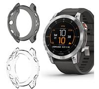 Onetuo - Custodia protettiva compatibile per Garmin epix Gen 2, All-Around, ultra sottile, in TPU, per Garmin epix Gen 2 (nero + trasparente)