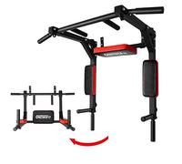 ONETWOFIT Sbarra Multifunzione per trazioni da Fissare al Muro/Barra per Chin Up, Dip Station per Allenamento in Palestra a casa al Coperto