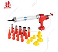 ONEVAN 10000N Pistola per calafataggio elettrica Pistola per colla a batteria Pistola sigillante in gomma dura per vetro ricaricabile portatile per batteria 21V 18v