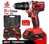 ONEVAN 2 Gear Trapano a percussione elettrico Cordless Multifunzionale 25 + 3 Coppia Cacciavite Trapano Strumento di Potere Per Makita 18V Batteria Spille