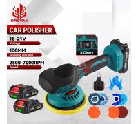 ONEVAN 21V Lucidatrice per auto elettrica Lucidatrice automobilistica a batteria 7000 giri/min Utensili elettrici wireless regolabili per Makita 18V Batteria Pin
